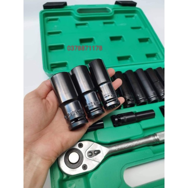 Bộ khẩu sửa chữa ô tô xe máy tuýp dài 1/2 Kapusi