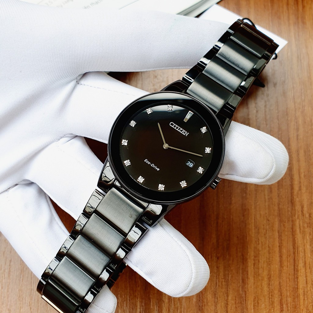 Đồng hồ nam CITIZEN Axiom Eco-Drive Black Dial Men’s Watch - model : AU1065-58G