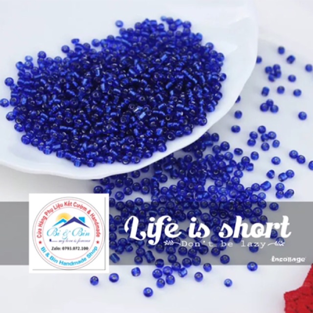 45g Hạt Cườm Thủy 2mm Đính Kết Trang Phục Thời Trang