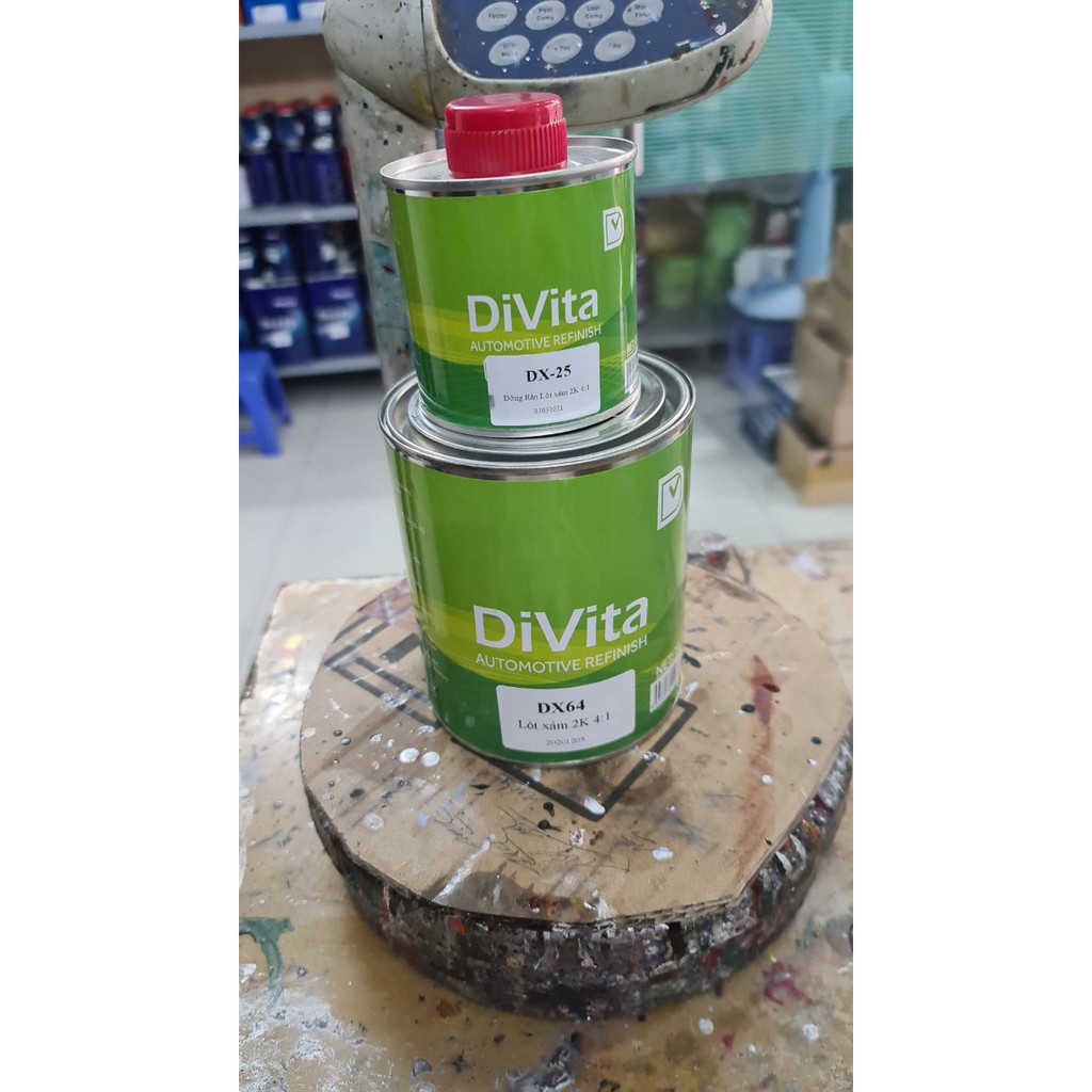 Sơn lót xám 2k nhanh khô Divita DX64