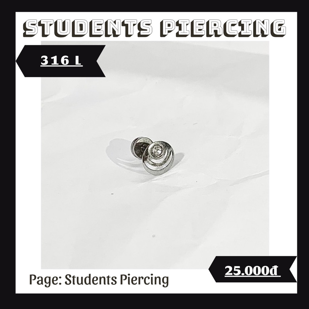 [Rẻ Vô Địch] Khuyên Tai Tròn Lồng 3 Lớp Cá Tính - Khuyên Thép 316L