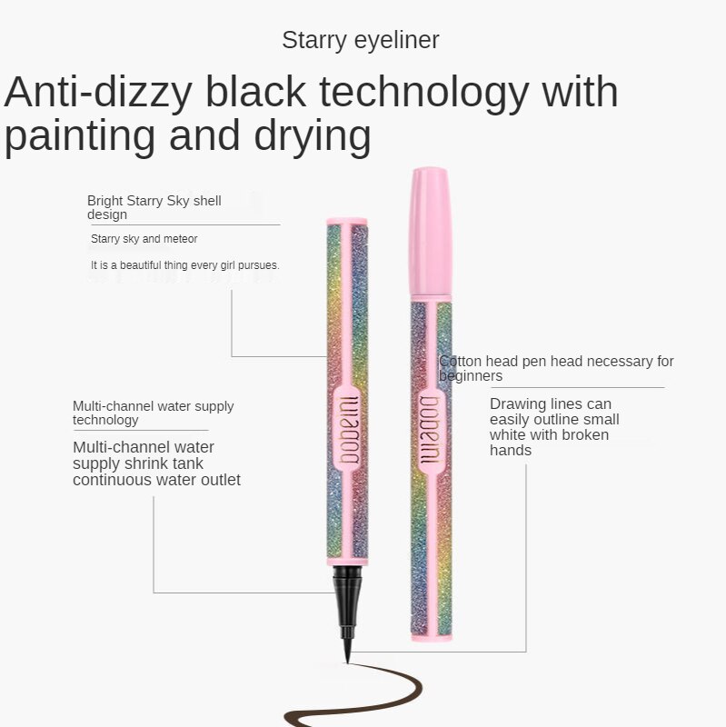 Bút kẻ mắt dạng lỏng chống thấm nước họa tiết ánh sao lấp lánh | BigBuy360 - bigbuy360.vn