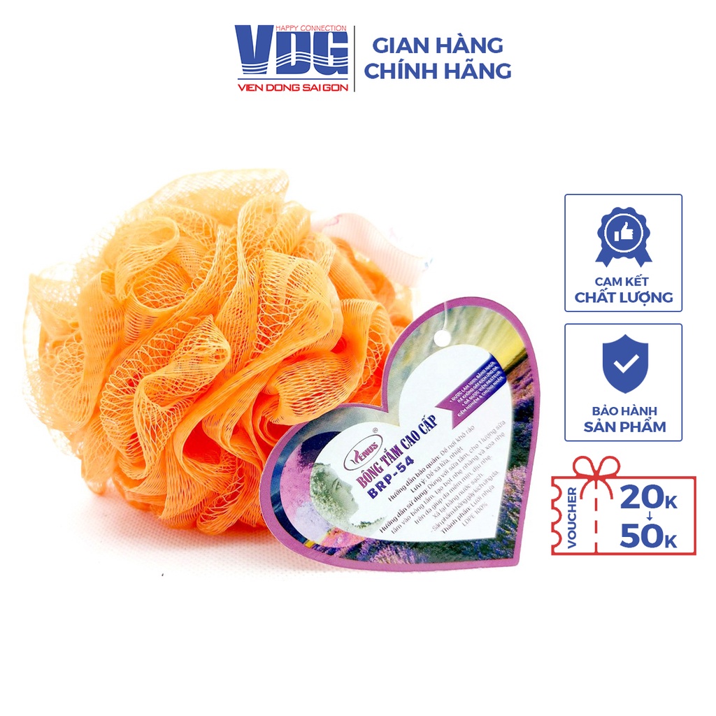 Bông tắm tròn cao cấp Venus BRP-54 làm sạch da (Giao màu ngẫu nhiên) - Viễn Đông Sài Gòn