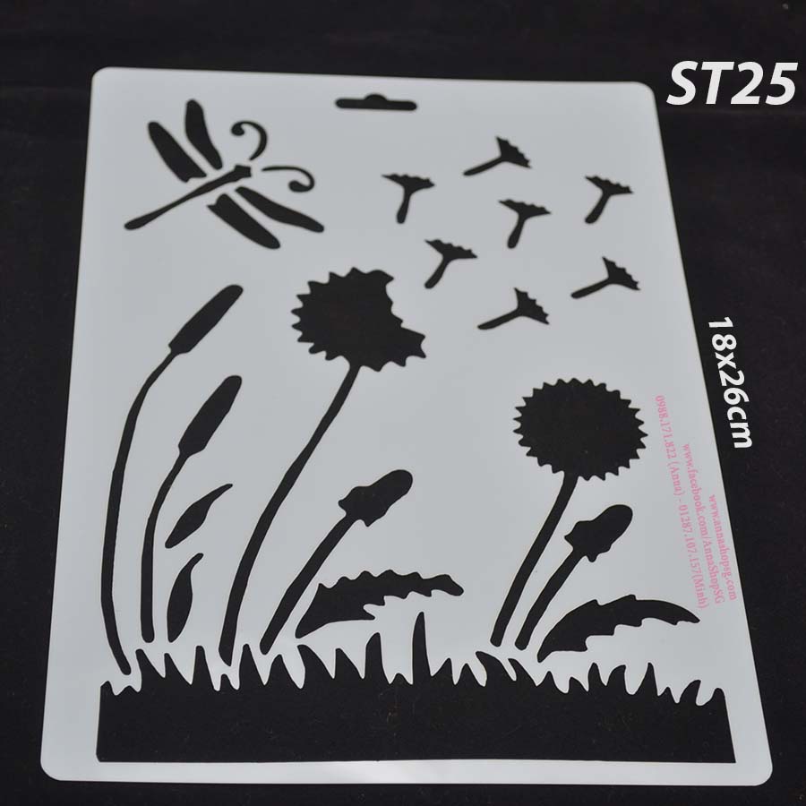 STENCIL MIẾNG TẠO HÌNH TRANG TRÍ BÁNH ST25