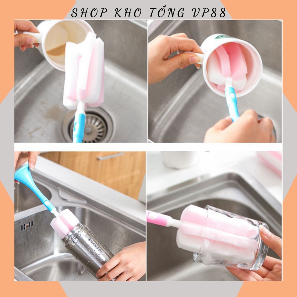 Que Bọt Biển Rửa Cốc, Chén Dễ Dàng 88111 SHOP KHO TỔNG 88