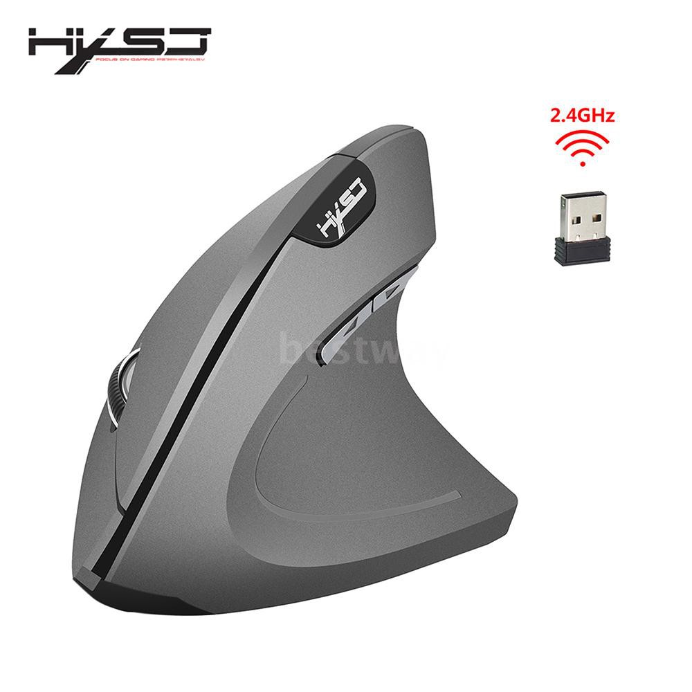 Chuột Không Dây Hxsj T24 2.4g 800 1600 2400 6 Nút Có Thể Điều Chỉnh Kèm Đầu Nhận Usb Cho Notebook Pc