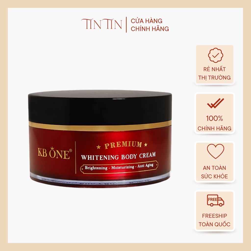 Kem Dưỡng Trắng Da Body Toàn Thân Ngày và Đêm Whitening Body Kbone 200g