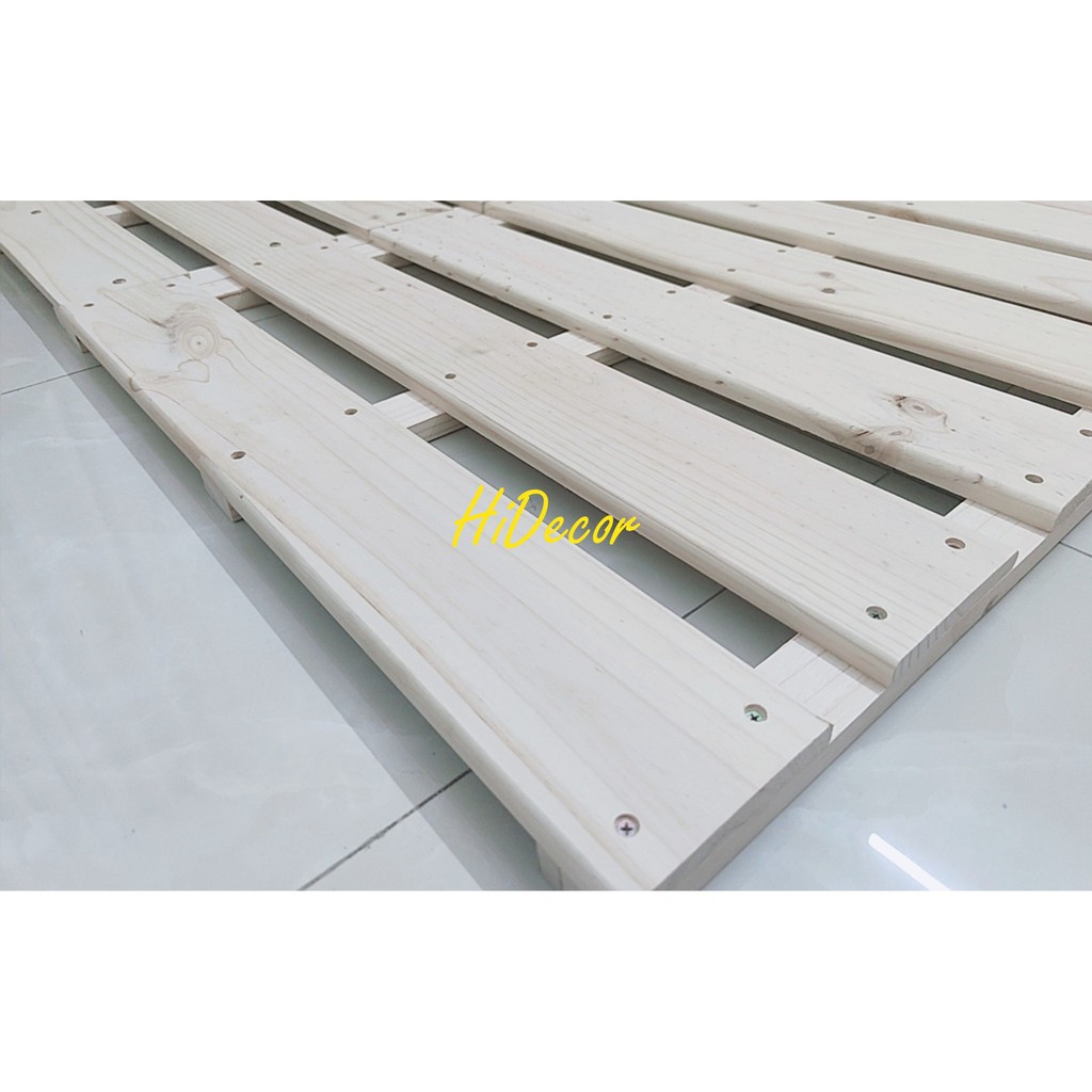 Giường Pallet 1m4_1m6_1m8 Gỗ Thông Chile Mới Hoàn Toàn