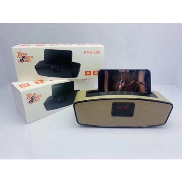 Loa Bluetooth có kèm chỗ đỡ điện thoại xem ph E86