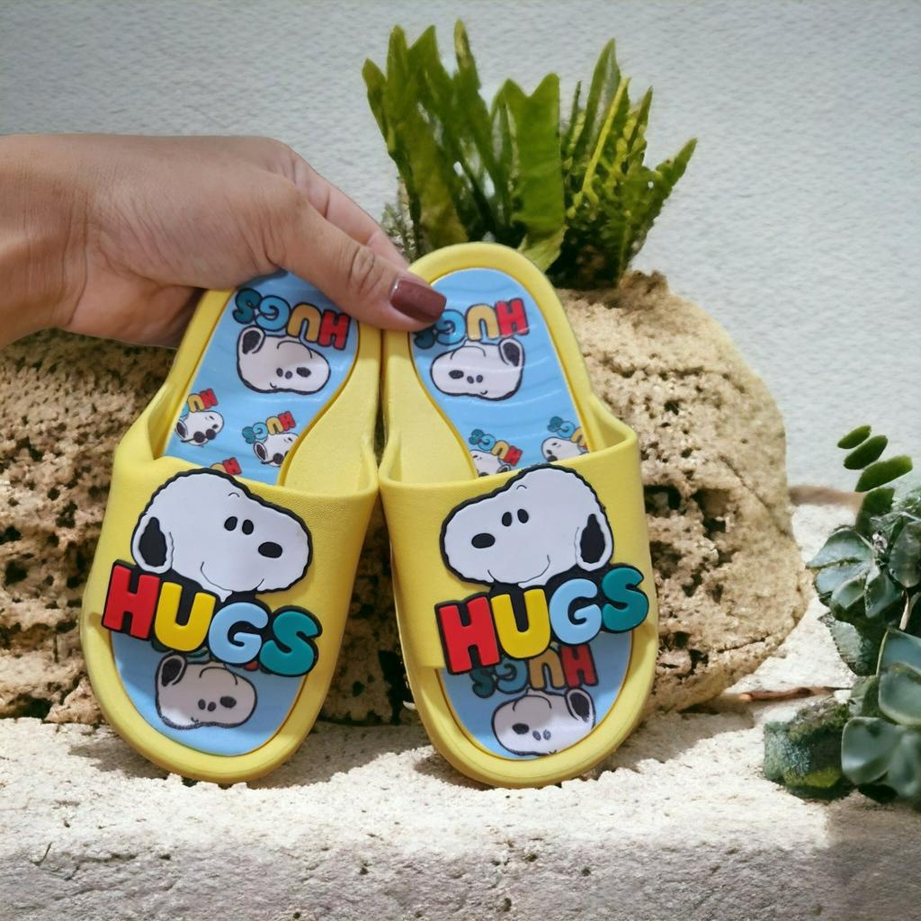Dép bánh mì cho bé trai bé gái hình cún hugs siêu mềm 3 màu