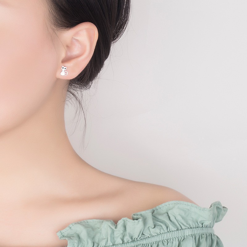 Bông tai nữ thời trang Hàn nhỏ xinh, bạc S925 giá rẻ - HT220
