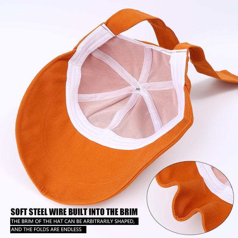 Nón Tai Bèo Vành Rộng Bằng Cotton Chống Tia UV Có Thể Gấp Gọn Thời Trang Cho Nữ