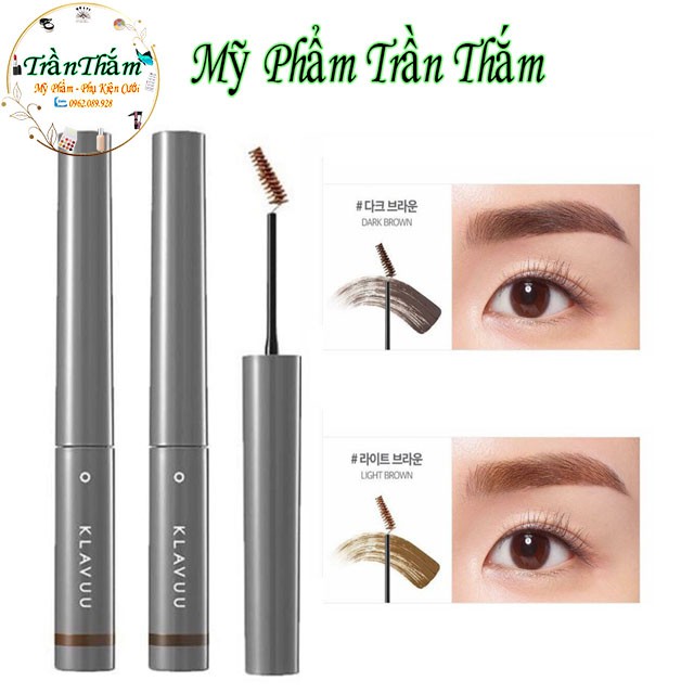 Chuốt lông mày Klavuu Urban Pearlsation Easy Touch Browcara 3g