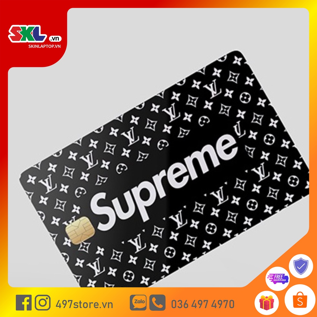 Skin Card Nhãn Hiệu Thời Trang - Miếng Dán ATM, Thẻ Xe, Thẻ Từ, Thẻ Chung Cư,... - Chất Liệu Chống Xước - Chống Nước