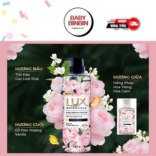 Sữa tắm Lux Botanicals chai 570g, Sữa tắm hương nước Hoa