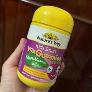 Kẹo Vita Gummies Multivitamin Và Vegies của Natures Way Bổ Sung Vitamin Tổng Hợp Và Rau Củ Quả