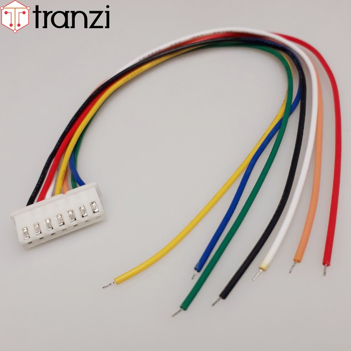 Dây cắm header 2.54mm XH2.54 7P 22AWG 20cm 1 đầu bấm - túi 1 cái