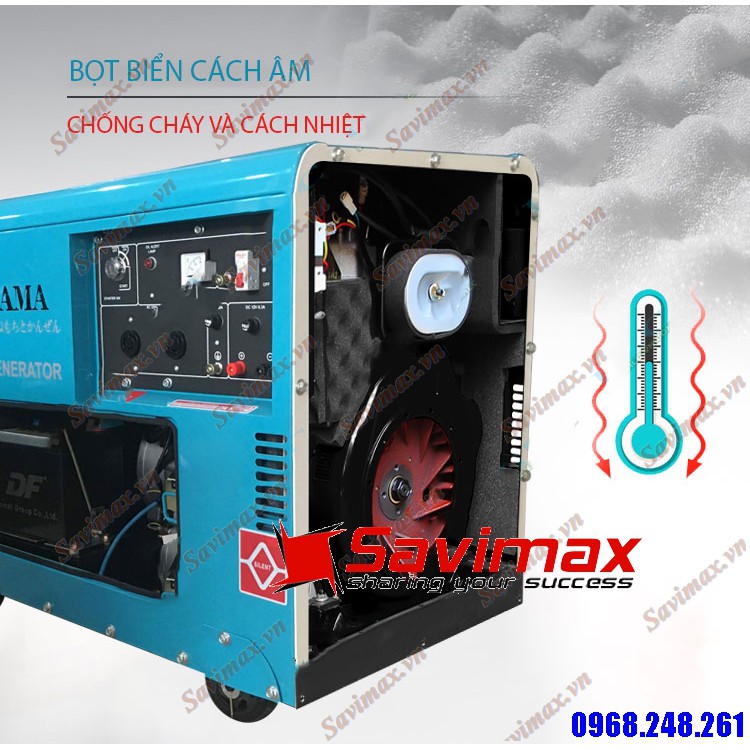 Máy phát điện 1 pha TOMIKAMA 5kw, model HLC - 6500 | BigBuy360 - bigbuy360.vn