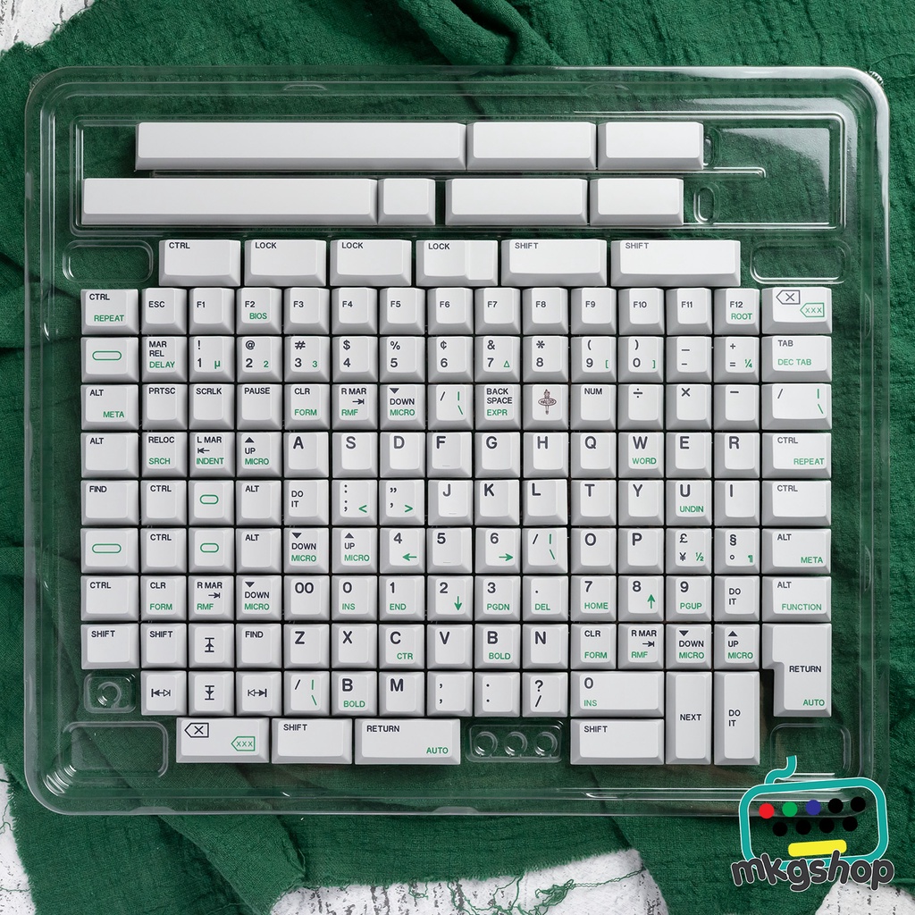 Keycap Xerox 6002 nhựa PBT in nhiệt dyesub, 148 nút bàn phím cơ, cherry profile
