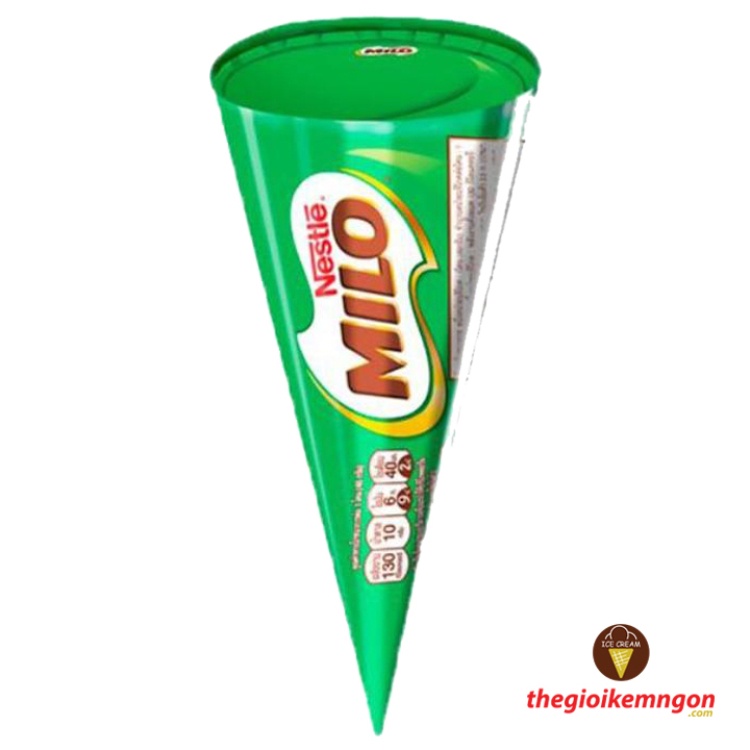 Kem ốc quế socola Nestle Milo Medium Cone