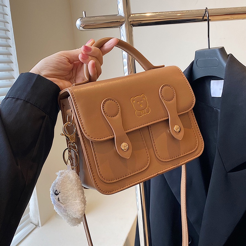 Túi đeo chéo IELGY hình vuông nhỏ chất lượng cao phong cách cổ điển với móc treo thời trang cho nữ