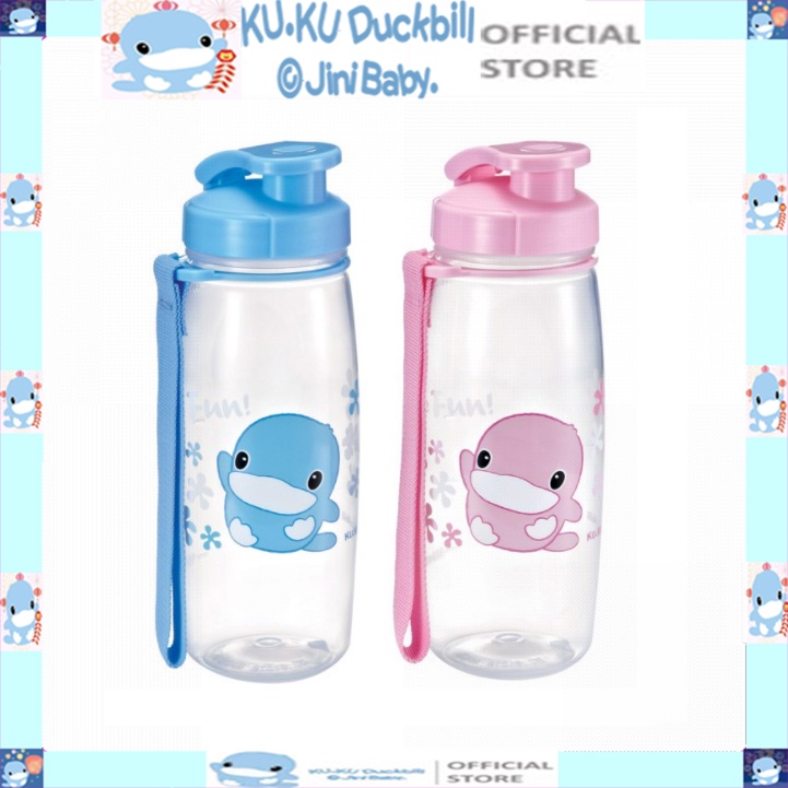 Bình uống nước cho bé 500ml ku.ku duckbill Ku5459