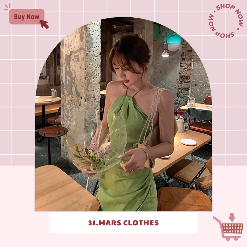 Váy yếm xanh bơ dáng ôm body ngắn đầm nữ ngắn sang chảnh, tôn dáng thời trang phong cách Hàn Quốc (ảnh thật ở cuối)