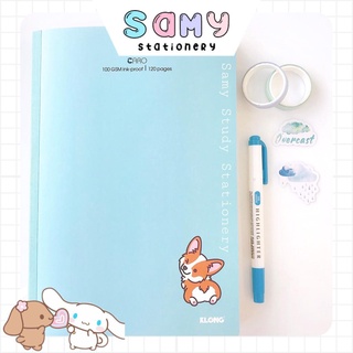 Combo 2 quyển sổ may gáy ruột Caro Klong khổ B5 120 trang 115 GSM làm Bullet Journal Take notes