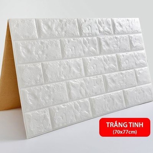 Tấm Xốp Dán Tường 3D Giả Gạch Chống Ẩm Cách Nhiệt KT 70x77cm