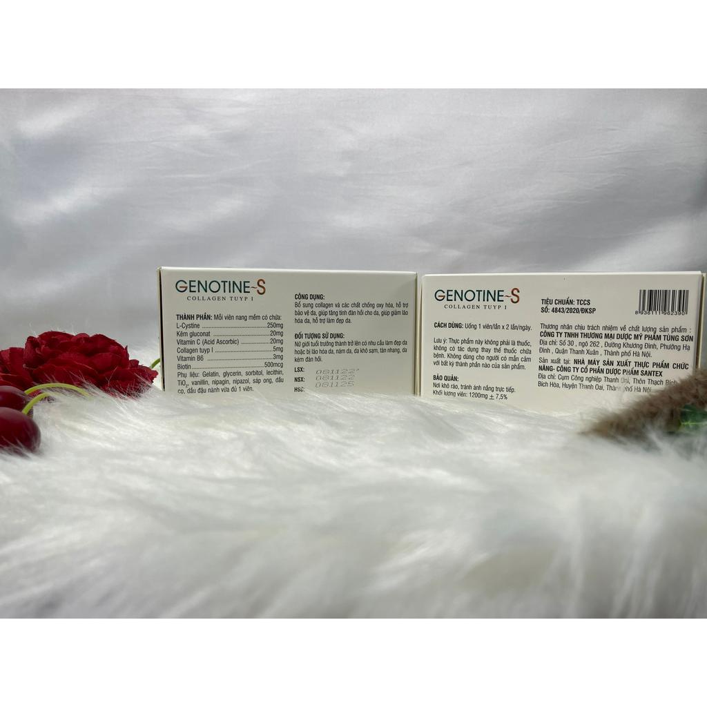 Viên Uống Đẹp Da Bổ Sung COLLAGEN, LCYSTIN GENOTINE - S Hộp 60Viên Hàng Chính Hãng