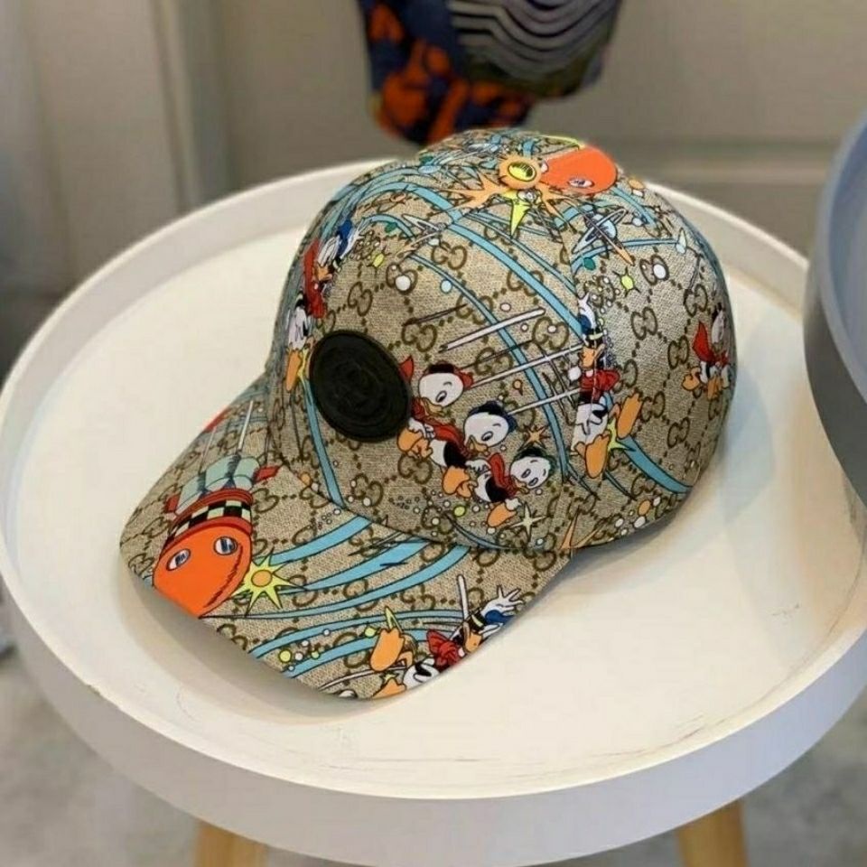 Mũ Bucket Chống Nắng 58cm In Họa Tiết Vịt Donald Hoạt Hình Thời Trang Cho Nam Và Nữ