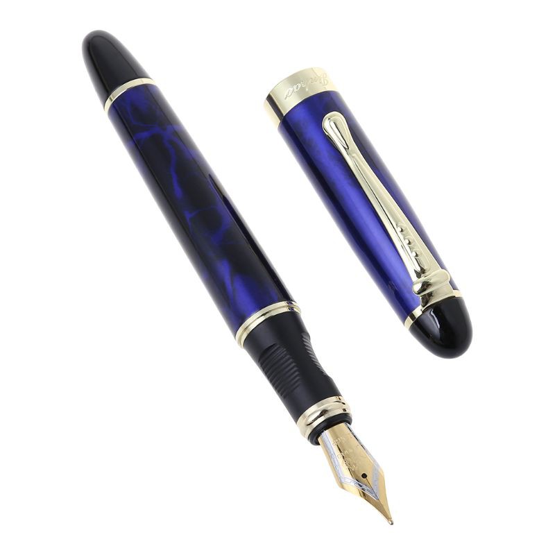 zuo✨Jinhao X450 Luxury Men's Fountain Pen Business Student 0.5mm Extra Fine Nib Calligraphy Office Supply Writing Tool