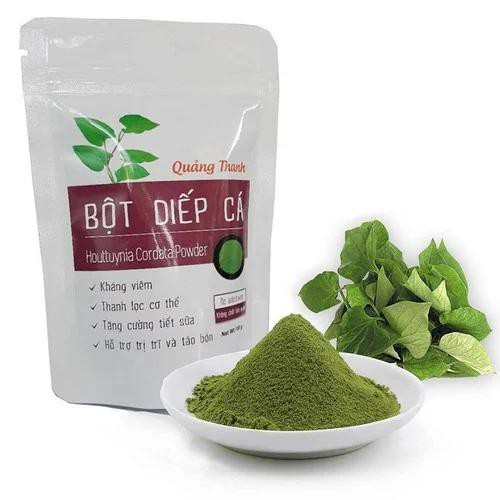 Bột Diếp Cá Nguyên Chất Sấy Lạnh Quảng Thanh Hỗ Trợ Bệnh Trĩ kháng Viêm Tiêu Hóa Tốt, Detox, Trắng Da, Hết Mụn Mờ Thâm