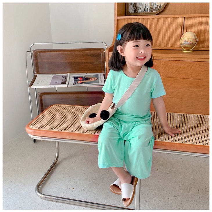 Bộ Quần Áo Trẻ Em Minky Mom Multi Korea Quần Ống Rộng Nhiều Màu Cho Bé Chất Thun Lạnh Siêu Mềm Mịn Mát