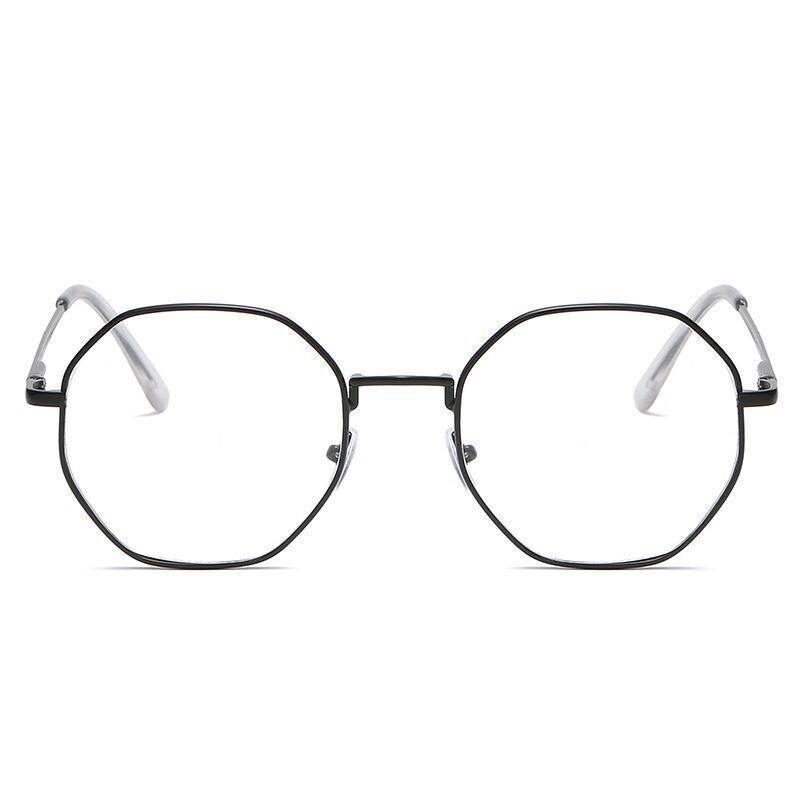 Kính Mát Gọng Kim Loại Tròng Đa Giác Chống Ánh Sáng Xanh 100-150 - 200-250 - 300-350 - 400