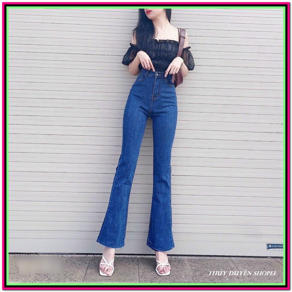 Quần jean nữ ỐNG LOE siêu xịn chất jean giãn tốt fome chuẩn size 26-30 ( 2 màu ) S3W -61