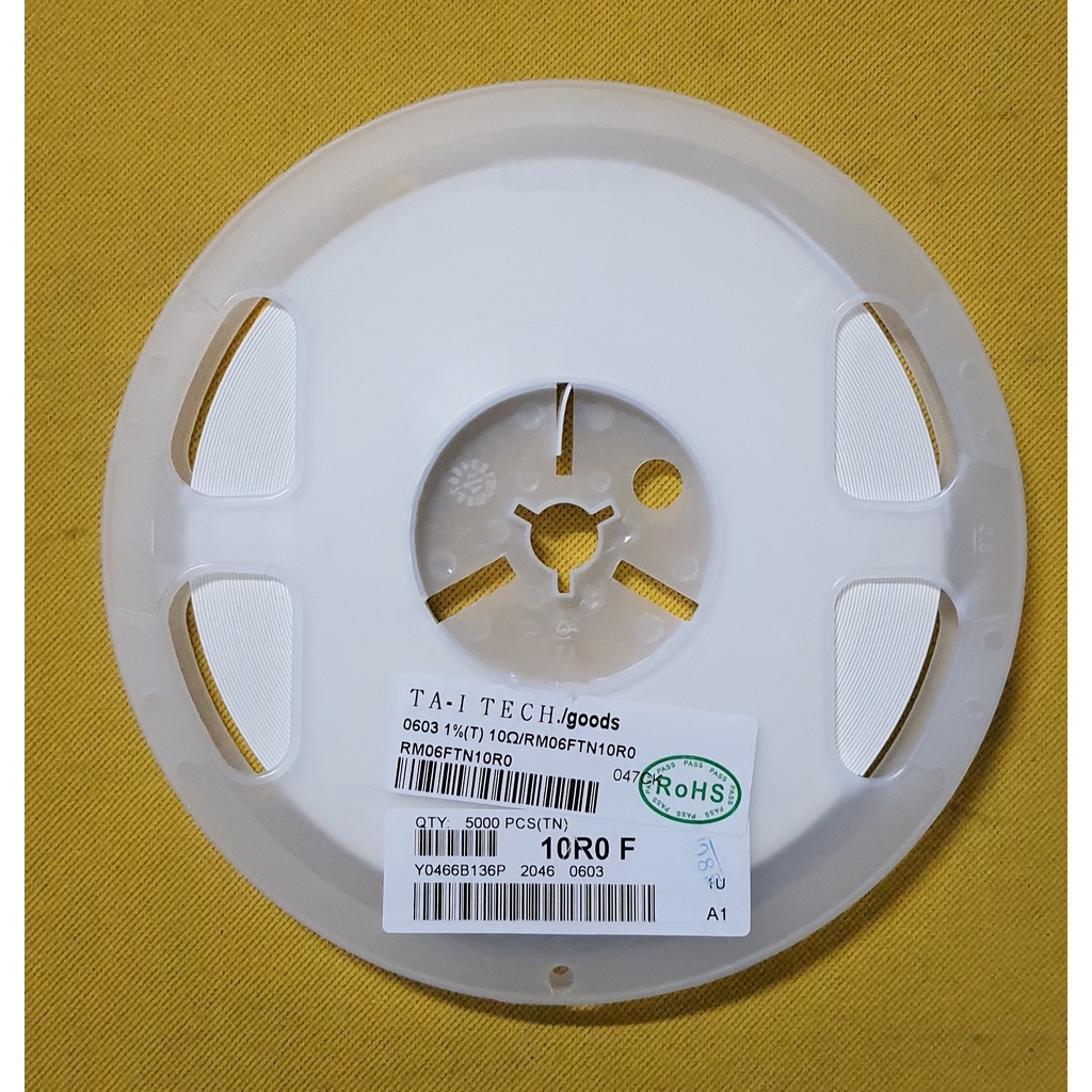 100 CHIẾC  TRỞ DÁN 0603 1% TỪ 10R, 12R, 15R, 16R, 18R, 20R, 22R, 24R, 27R, 30R, đến 33R.