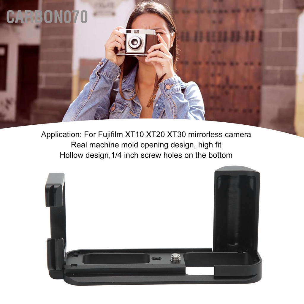 Báng Tay cầm bằng Hợp kim nhôm Hình chữ L cho Máy ảnh Fujifilm XT10 XT20 XT30