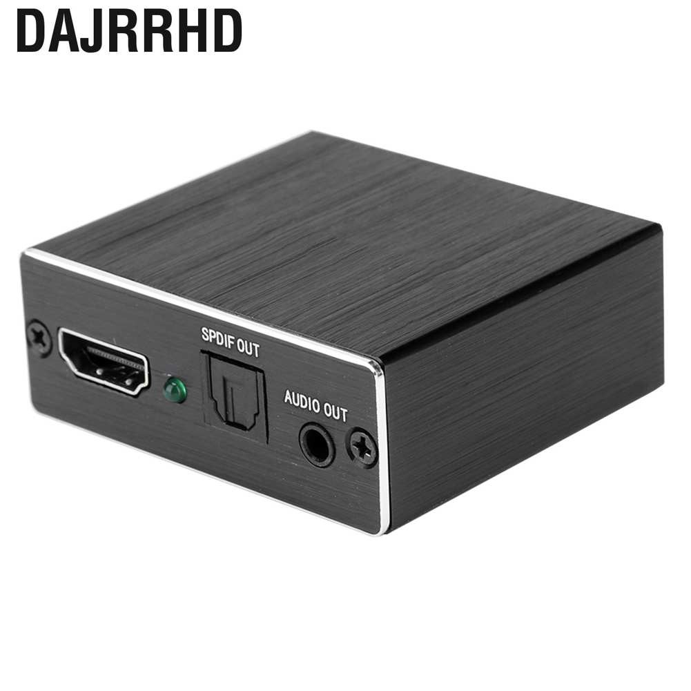 Dajrrhd 24bits/Deep Color 30bit 36bit HDMI Audio Converter 10.2Gbps Maximum Transmission Rate Extractor HD Sound Effect for Household