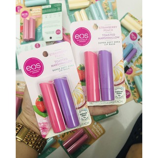 Son Dưỡng Môi eos vỉ 2 cây STRAWBERRY PEACH