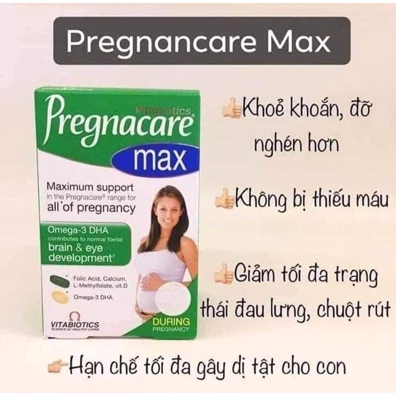 Vitamin Bầu Pregnacare Max , 84 viên UK