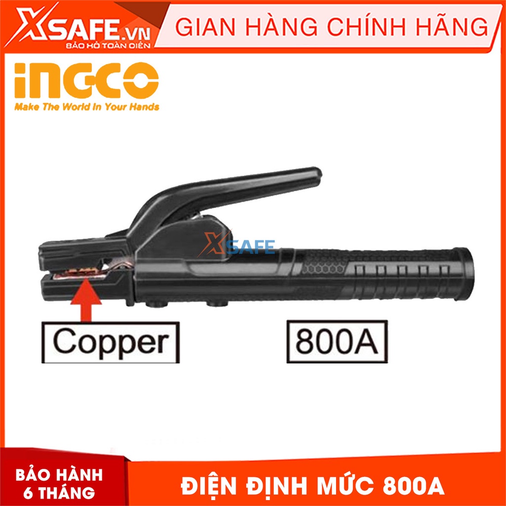 Kềm hàn INGCO WAH8008 Kìm hàn cầm tay dòng điện định mức 800A Dùng cho máy hàn INGCO dưới 630A Đóng gói trong carton