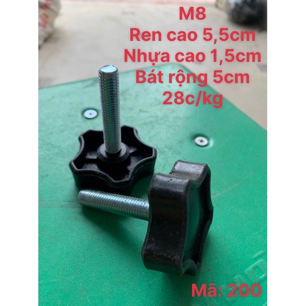 chân tăng chỉnh M8X5,5cm, đế chân ren