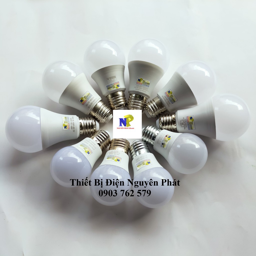 Bóng Đèn Led Bulb Kín Nước 9w Ánh Sáng Trắng/Vàng