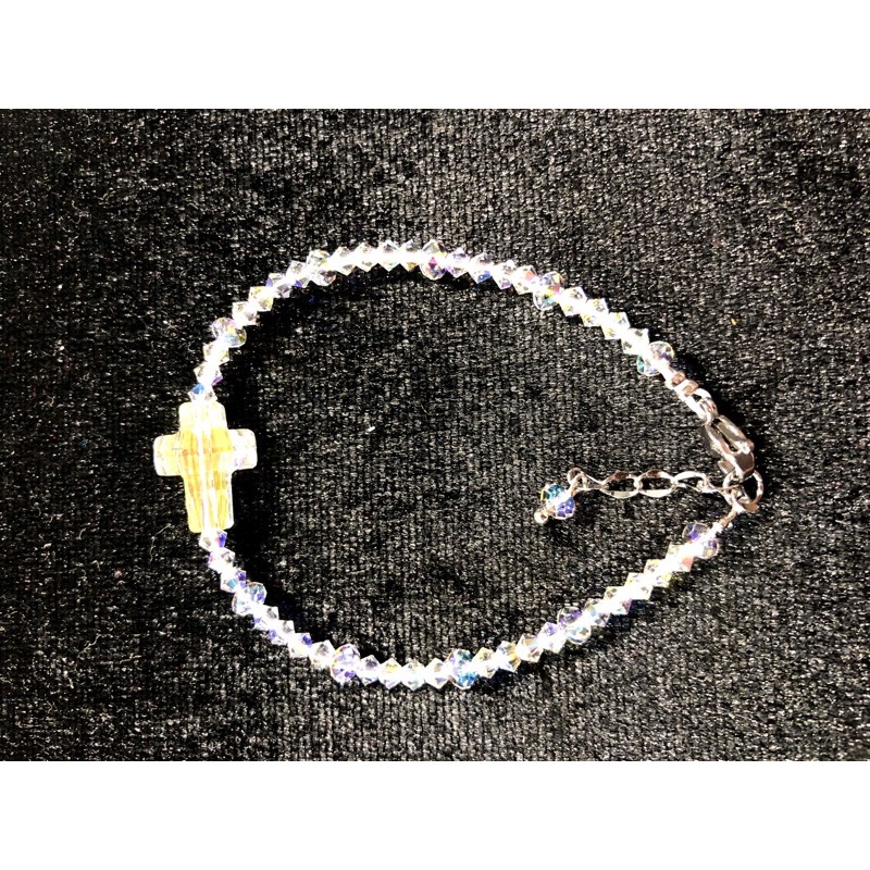 Vòng Tay Pha Lê Áo-Chuỗi 10 Kinh Bánh Cam 4ly