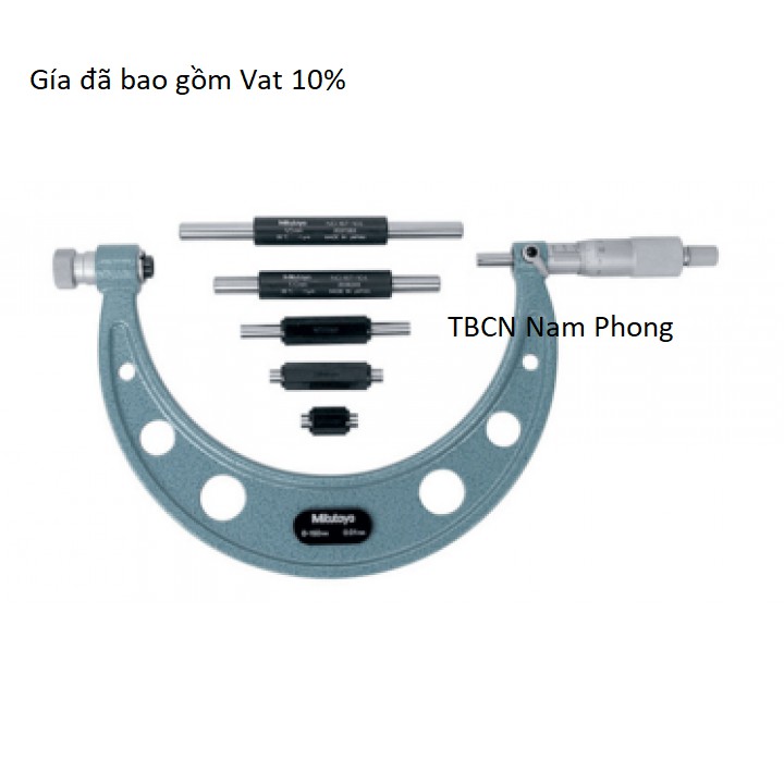 Panme đo ngoài cơ khí 0-150mm/ 0.01mm Mitutoyo 104-135A ( Gía đã bao gồm Vat 10%)