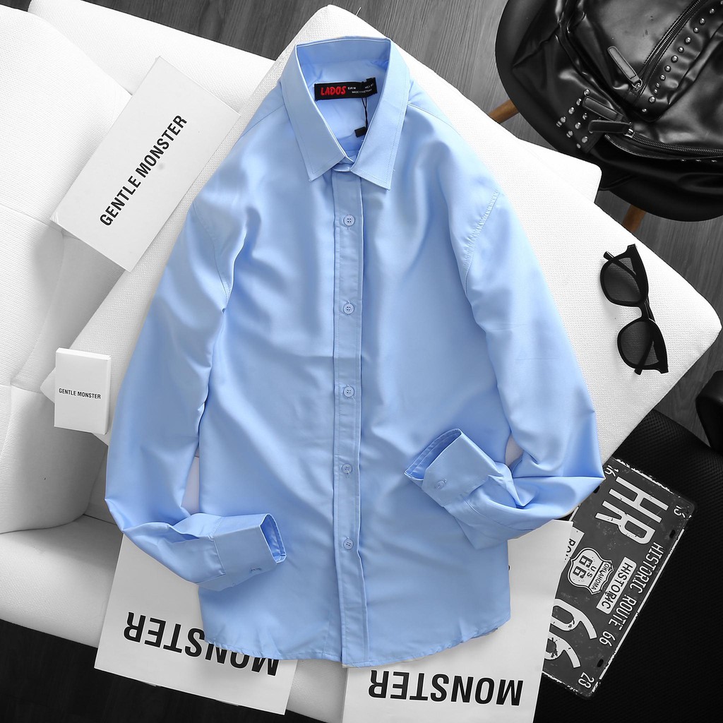 Áo sơ mi nam trơn công sở 4YOU - 777, vải co giãn nhẹ, chống nhăn | BigBuy360 - bigbuy360.vn