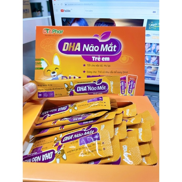 Bổ Não, Bổ Mắt bổ sung DHA cho trẻ dạng thạch nhai hương nho H20goi
