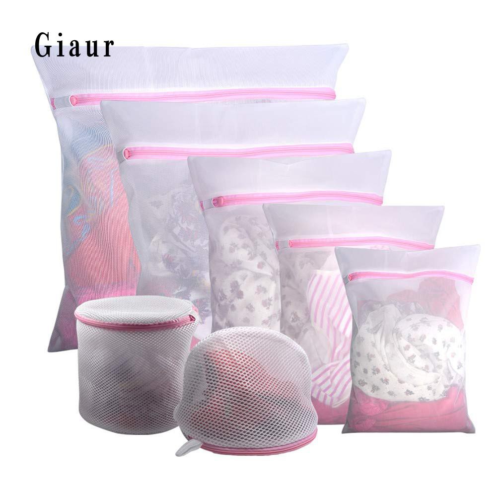 Set 7 túi lưới dùng giặt đồ lót có thể tái sử dụng tiện lợi