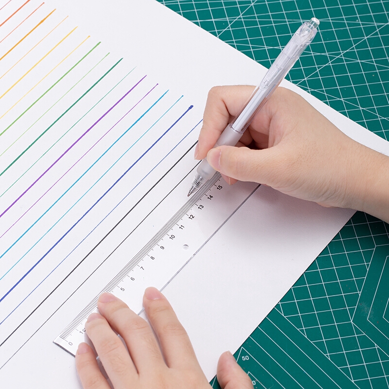 Thước Kẻ Deli Trong Suốt Tiện Lợi Cho Học Sinh 20cm